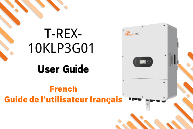 T-REX- 10KLP3G01 法语语说明书封面