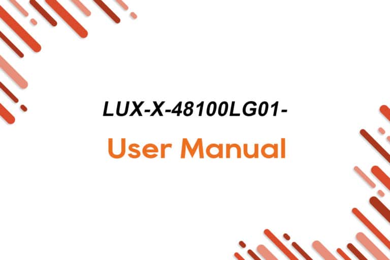 LUX-X-48100LG01- User Manua